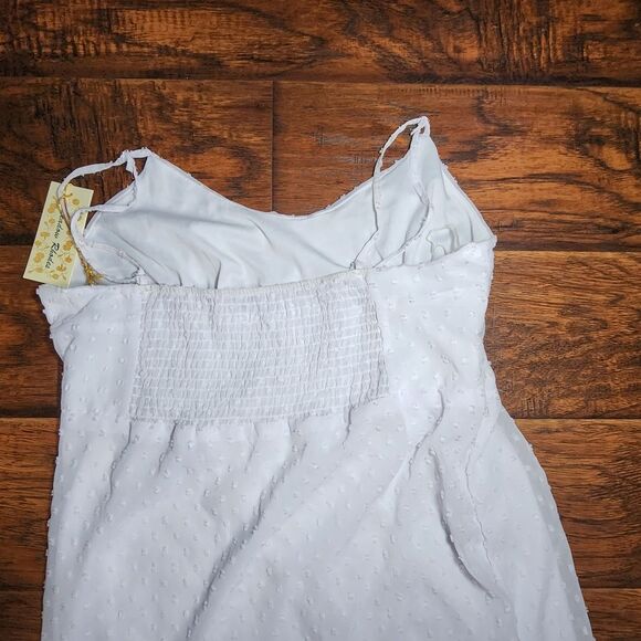 Meadow Rhodes White Boho Maxi Dress Women's Size Pettite Small - Picture 7 of 7